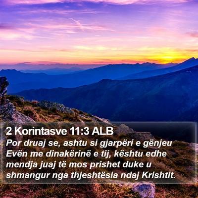 2 Korintasve 11:3 ALB Bible Verse Image