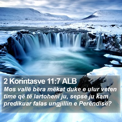 2 Korintasve 11:7 ALB Bible Verse Image