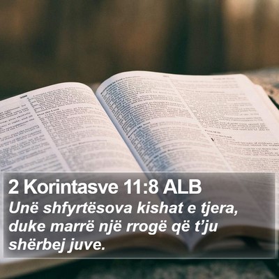 2 Korintasve 11:8 ALB Bible Verse Image