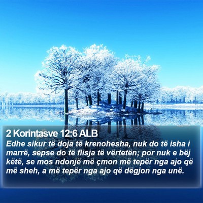 2 Korintasve 12:6 ALB Bible Verse Image