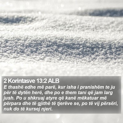 2 Korintasve 13:2 ALB Bible Verse Image