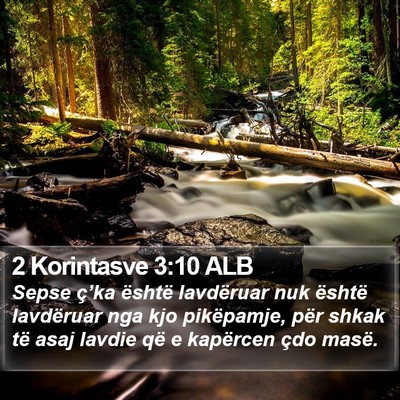 2 Korintasve 3:10 ALB Bible Verse Image