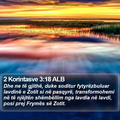 2 Korintasve 3:18 ALB Bible Verse Image