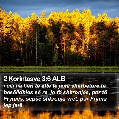 2 Korintasve 3:6 ALB Bible Verse Image