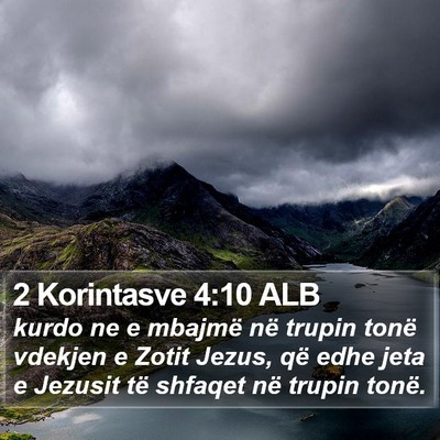 2 Korintasve 4:10 ALB Bible Verse Image