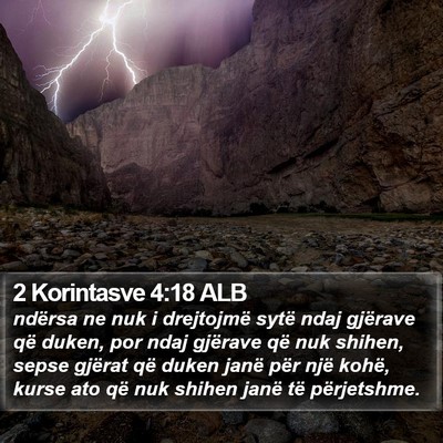 2 Korintasve 4:18 ALB Bible Verse Image