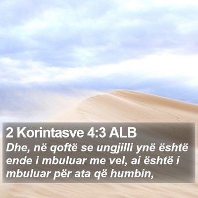 2 Korintasve 4:3 ALB Bible Verse Image