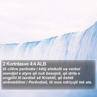 2 Korintasve 4:4 ALB Bible Verse Image