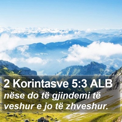 2 Korintasve 5:3 ALB Bible Verse Image