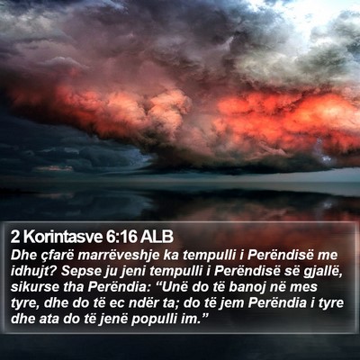 2 Korintasve 6:16 ALB Bible Verse Image