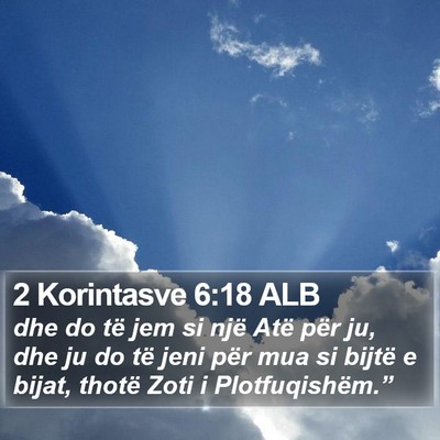 2 Korintasve 6:18 ALB Bible Verse Image