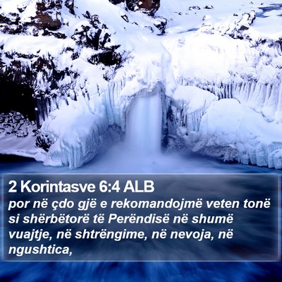 2 Korintasve 6:4 ALB Bible Verse Image