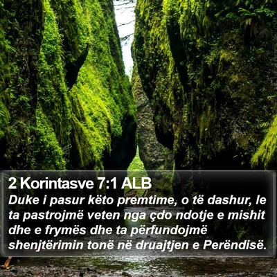 2 Korintasve 7:1 ALB Bible Verse Image