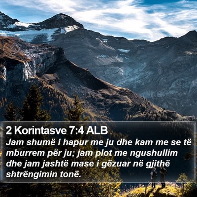 2 Korintasve 7:4 ALB Bible Verse Image