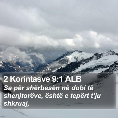 2 Korintasve 9:1 ALB Bible Verse Image