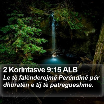 2 Korintasve 9:15 ALB Bible Verse Image