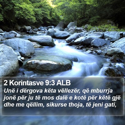 2 Korintasve 9:3 ALB Bible Verse Image