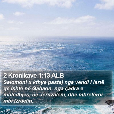 2 Kronikave 1:13 ALB Bible Verse Image