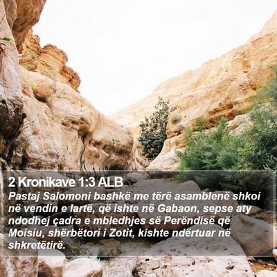 2 Kronikave 1:3 ALB Bible Verse Image