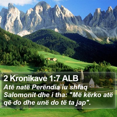 2 Kronikave 1:7 ALB Bible Verse Image