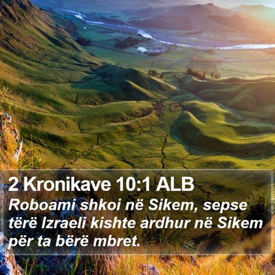 2 Kronikave 10:1 ALB Bible Verse Image
