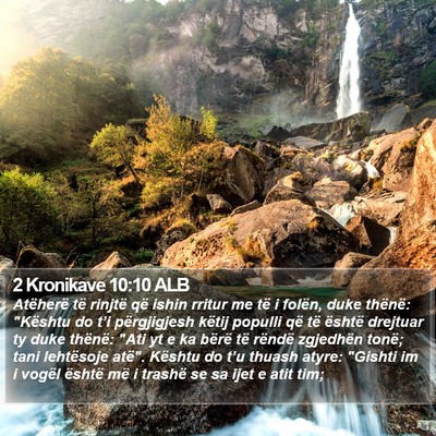2 Kronikave 10:10 ALB Bible Verse Image