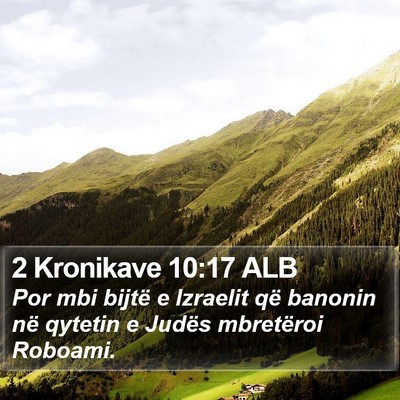 2 Kronikave 10:17 ALB Bible Verse Image