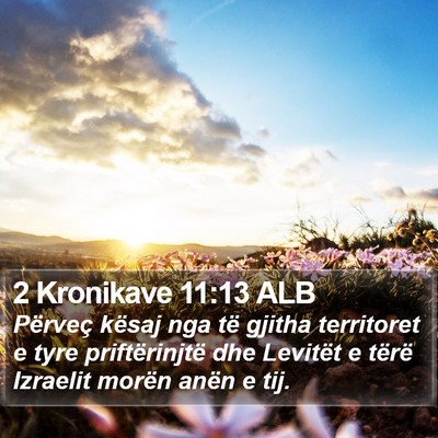 2 Kronikave 11:13 ALB Bible Verse Image