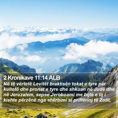 2 Kronikave 11:14 ALB Bible Verse Image