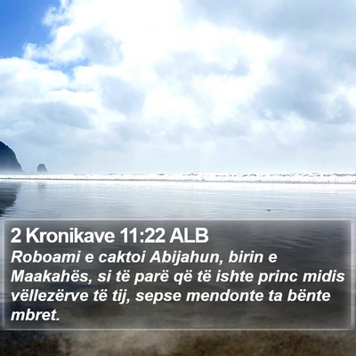2 Kronikave 11:22 ALB Bible Verse Image