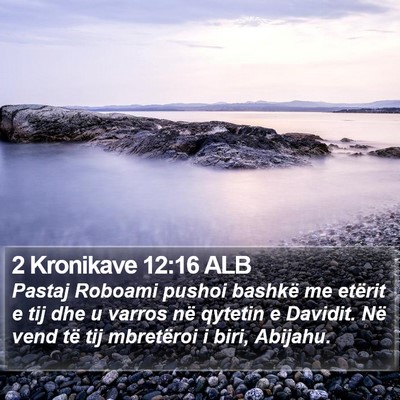 2 Kronikave 12:16 ALB Bible Verse Image