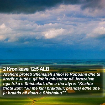 2 Kronikave 12:5 ALB Bible Verse Image