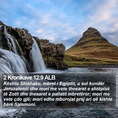 2 Kronikave 12:9 ALB Bible Verse Image