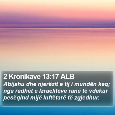 2 Kronikave 13:17 ALB Bible Verse Image