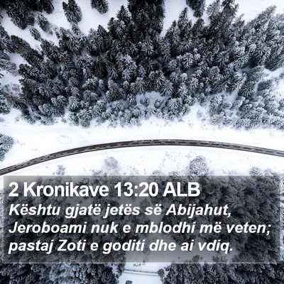 2 Kronikave 13:20 ALB Bible Verse Image