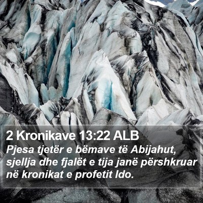2 Kronikave 13:22 ALB Bible Verse Image