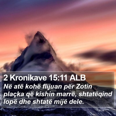 2 Kronikave 15:11 ALB Bible Verse Image