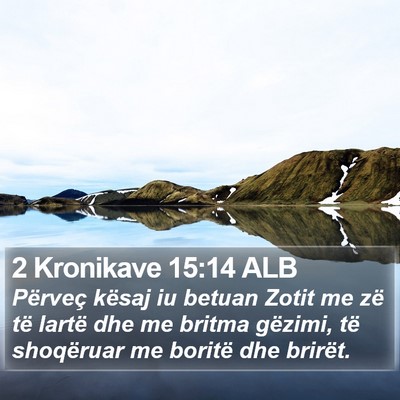 2 Kronikave 15:14 ALB Bible Verse Image