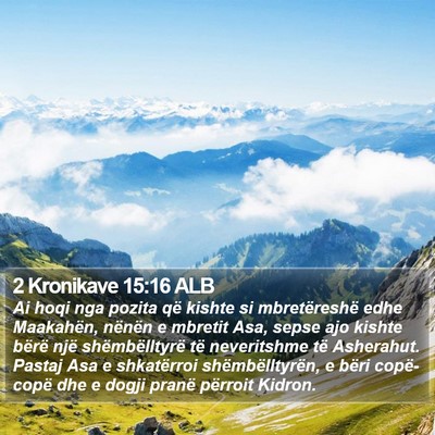 2 Kronikave 15:16 ALB Bible Verse Image