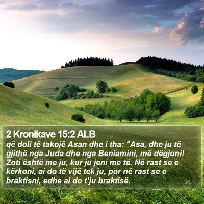 2 Kronikave 15:2 ALB Bible Verse Image