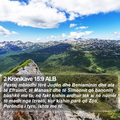 2 Kronikave 15:9 ALB Bible Verse Image