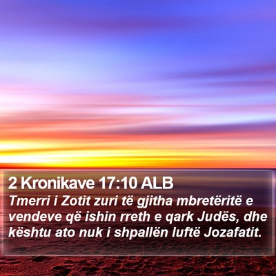 2 Kronikave 17:10 ALB Bible Verse Image