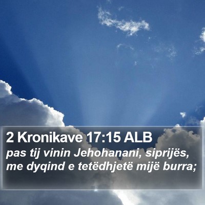 2 Kronikave 17:15 ALB Bible Verse Image