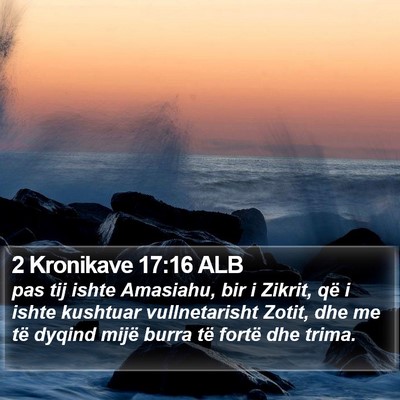 2 Kronikave 17:16 ALB Bible Verse Image