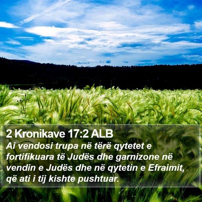 2 Kronikave 17:2 ALB Bible Verse Image