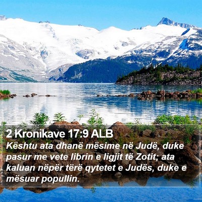 2 Kronikave 17:9 ALB Bible Verse Image