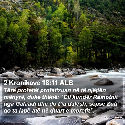 2 Kronikave 18:11 ALB Bible Verse Image