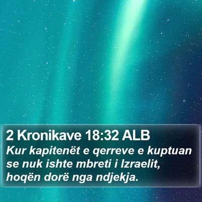 2 Kronikave 18:32 ALB Bible Verse Image