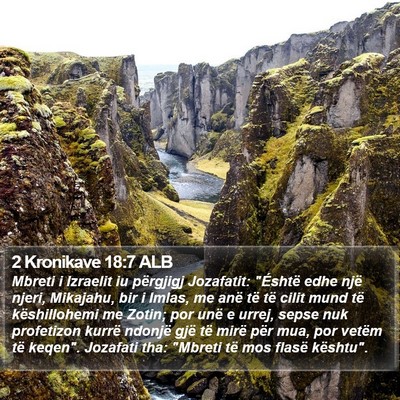 2 Kronikave 18:7 ALB Bible Verse Image
