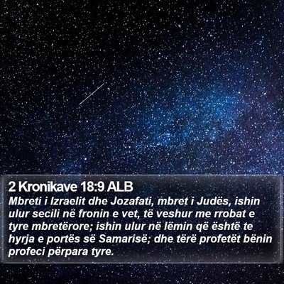 2 Kronikave 18:9 ALB Bible Verse Image